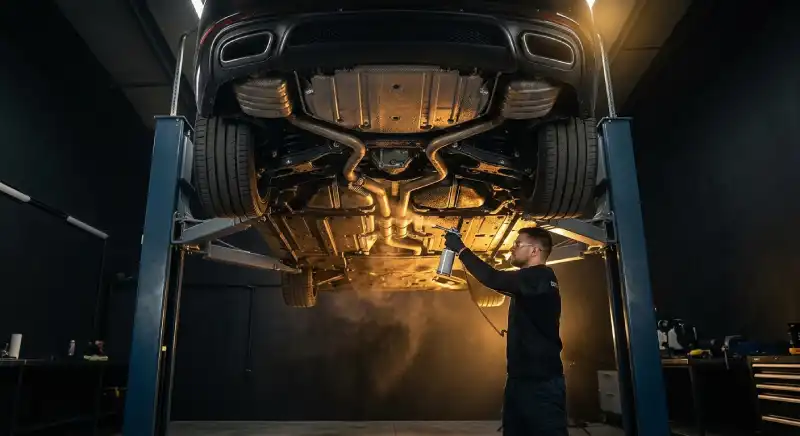 Aplikacja zabezpieczenia antykorozyjnego podwozia w GDP Garage Lublin